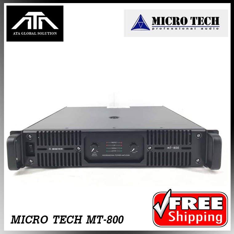 พาวเวอร์แอมป์ MICRO TECH MT-800 POWER AMP สูงสุดอยู่ที่ 1500 W แอม 2 CH