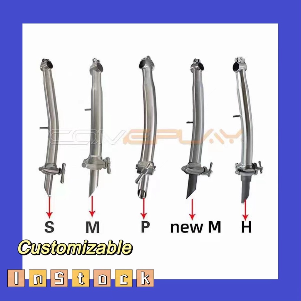ไทเทเนียม Stem Ti Stem ACEOFFIX สําหรับ Brompton จักรยาน 2022 หัว S/M/P/H ประเภทก้านชุบนิกเกิลสําหรั