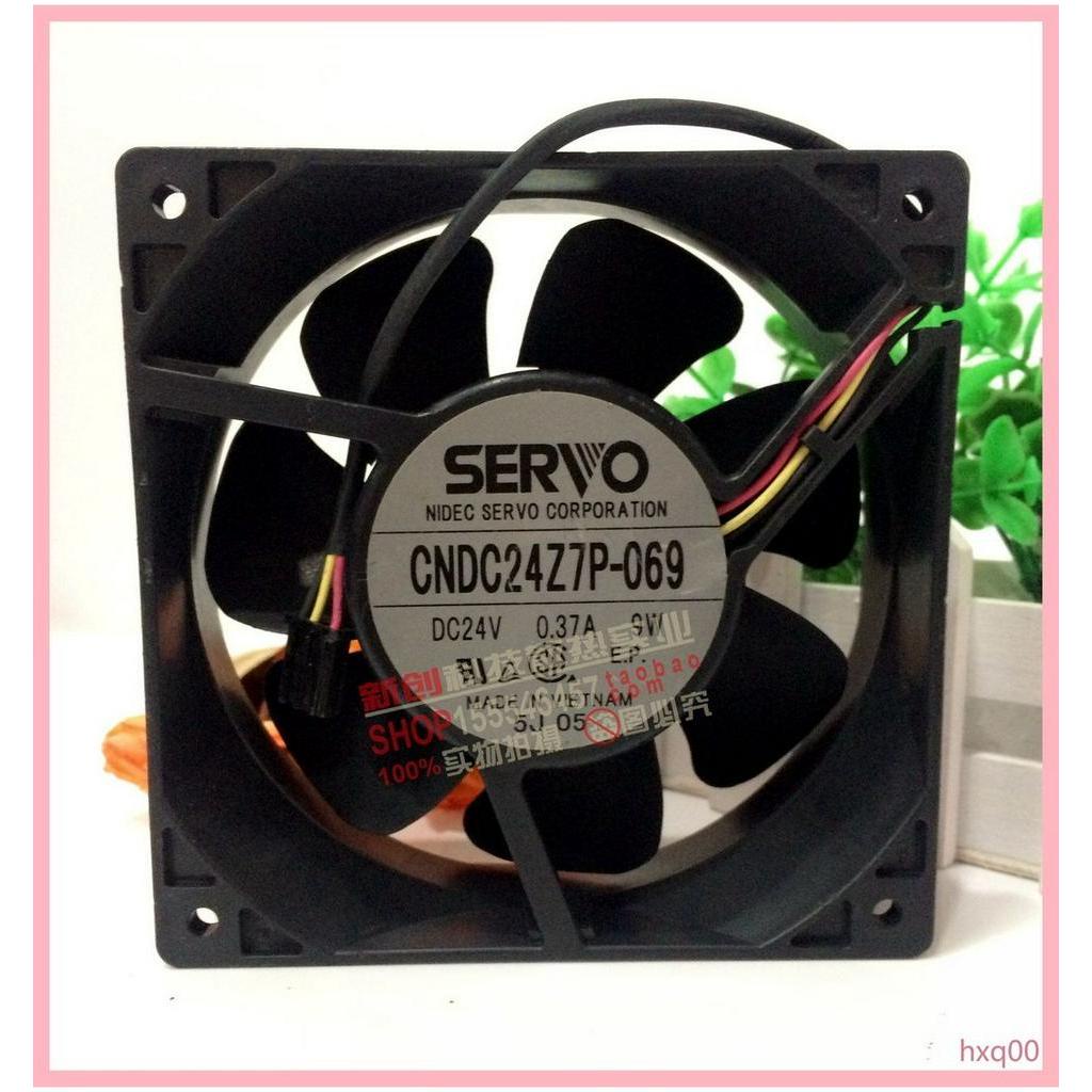 Original SERVO SERVO 12038 CNDC24Z7P-069 24V 0.37 A 9W 3 สายพัดลมระบายความร้อน