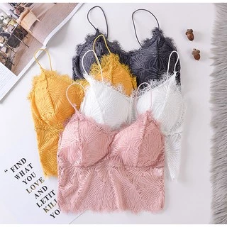 [ส่งจากไทย] 𝑩𝒓𝒂𝑩𝒓𝒂𝑩𝒓𝒂 #bra-083 บรา เสื้อทับ สายเดี่ยว ลูกไม้