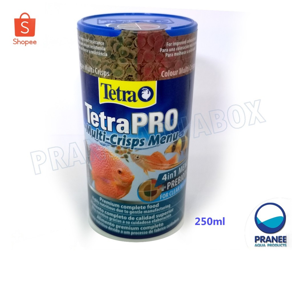 Tetra Pro Multi-Crisps Menu 250 ml. อาหารปลาน้ำจืดชนิดแผ่น