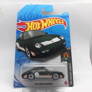 รถเหล็ก Hotwheels 96 PORSCHE CARRERA สีเขียว (ib23)