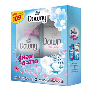 SET น้ำยาซักผ้า+น้ำยาปรับผ้านุ่ม DOWNY ซันไรส์เฟรช ใช้สำหรับซักทำความสะอาดเสื้อผ้าประเภทต่างๆ