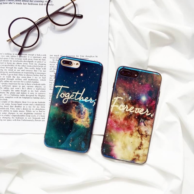 Together & Forever  มี 2 ลาย  iPhone 6/6s/6+/6s+/7/7+/8/8+/X  เคส tpu นิ่ม