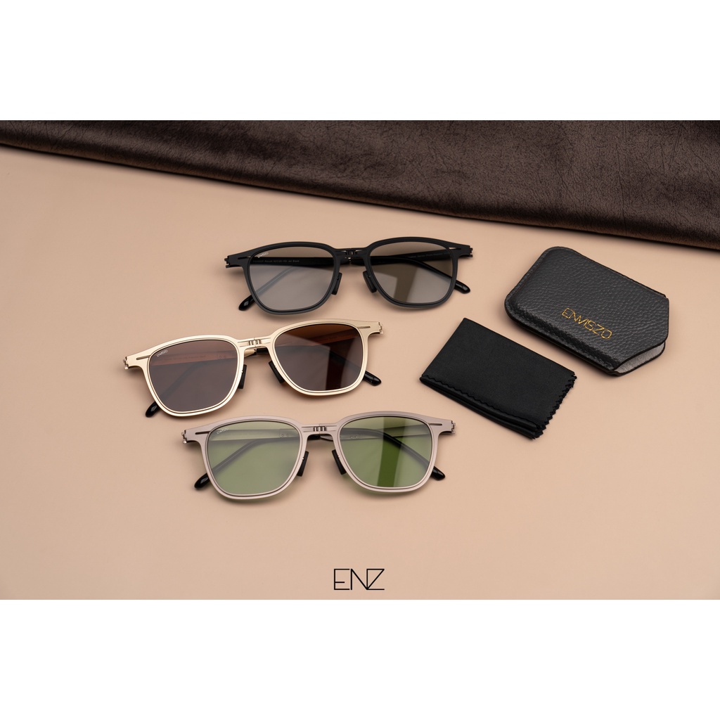 ENVISZO ES4990F Transformation SeriesULTRA THIN รุ่นพับได้ Polarized ทรง4เหลี่ยม Wayfare พร้อมซองและผ้าเช็ดแว่น