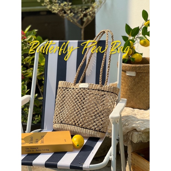 It's Saan กระเป๋าสานรุ่น Butterfly Pea