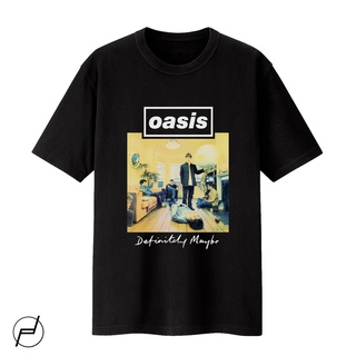 ผ้าฝ้ายแท้เสื้อยืดผ้าฝ้าย 100% พิมพ์ลายกราฟิก Oasis BAND GILDAN UNISEXS-3XL