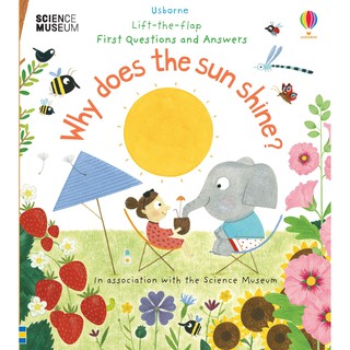 DKTODAY หนังสือ USBORNE LIFT-THE-FLAP FIRST Q&amp;A WHY DOES THE SUN SHINE?