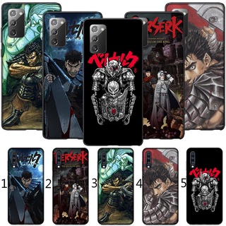 เคสโทรศัพท์มือถือ ซิลิโคนนุ่ม ลายอะนิเมะ Berserk SI8 สีดํา สําหรับ Samsung Galaxy A31 A41 A42 A51 A52 A71 A72 A81 A82 A91