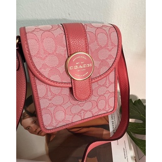 พร้อมส่ง Coach C8321 North/South Lonnie Crossbody สีชมพูคอลฯใหม่💥