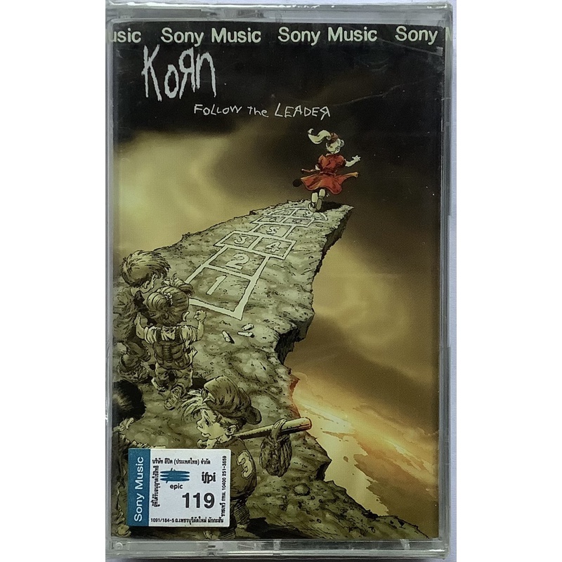 Cassette Tape เทปคาสเซ็ตเพลง Korn อัลบั้ม Follow The Leader ลิขสิทธิ์ ซีล