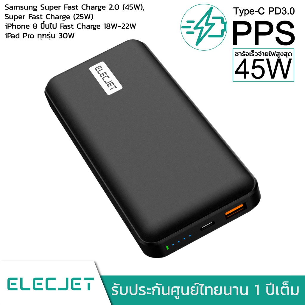 elecjet 45w usb c super fast charger