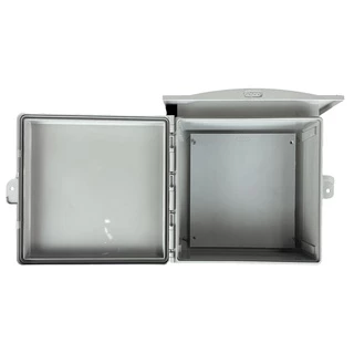 ABCO ตู้พลาสติกกันน้ำ ฝาทึบ มีหลังคา 12x12 นิ้ว A-CA1212 มี 2 สี สีขาวและสีเทา