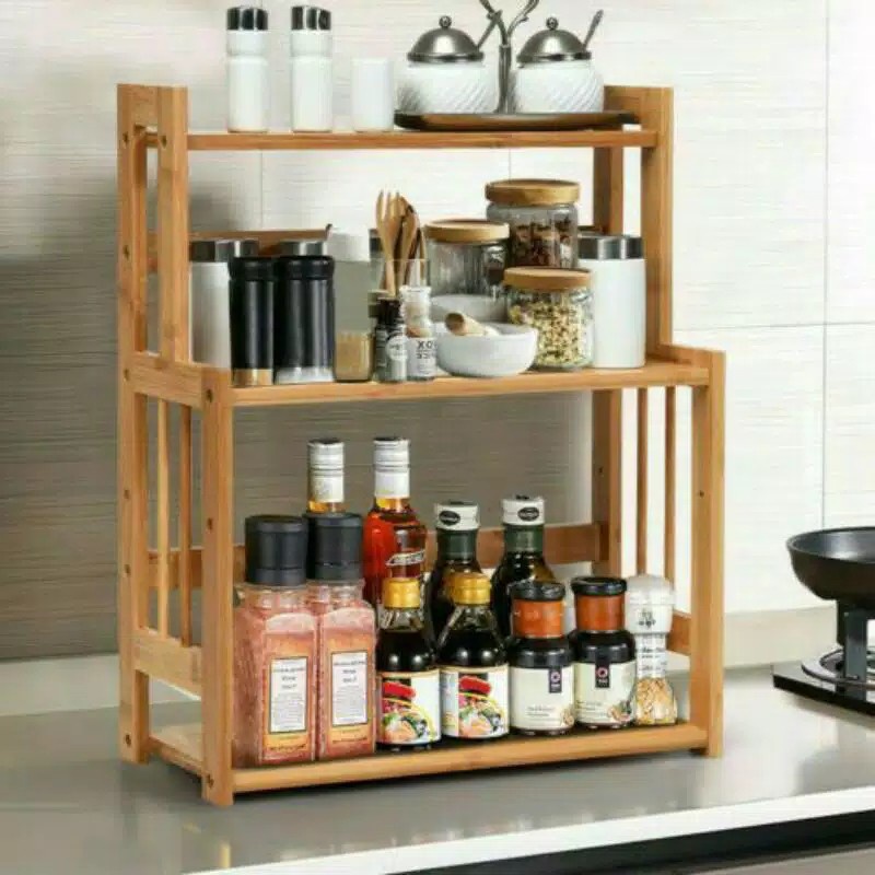 C14 MINIMALIST WOODEN SPICE RACK / MULTIPURPOSE SPICE RACK
