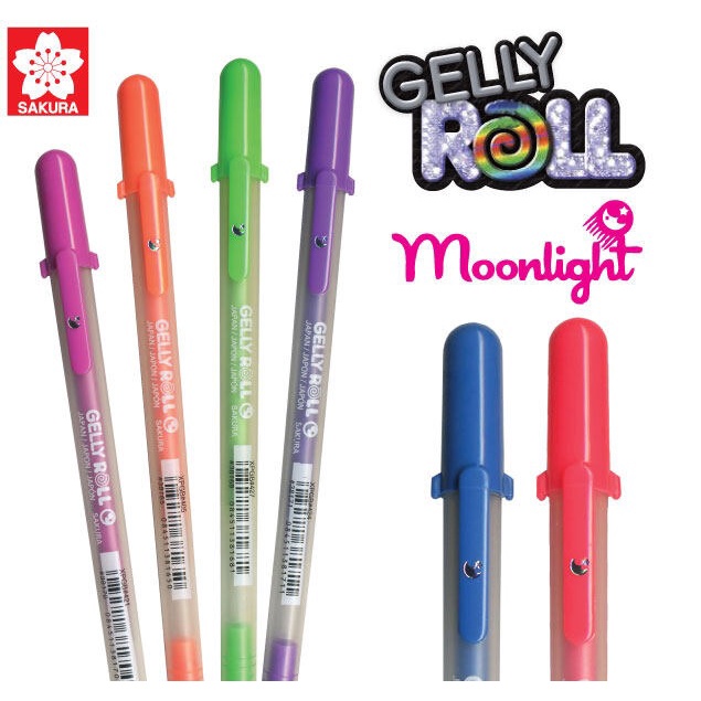 ปากกาเจล Gelly Roll Moonlight สีสะท้อนแสง