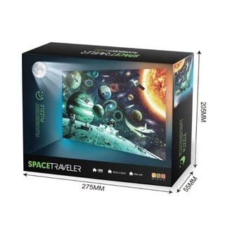 (พร้อมส่ง) จิ๊กซอว์เรืองแสง 1000 ชิ้น ชนิดหนาพิเศษ ขนาด 70x50cm Luminous Jigsaw Puzzle สำหรับวัยรุ่นและผู้ใหญ่