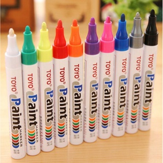 TOYO Paint ปากกาเพ้นท์ เอนกประสงค์ ยี่ห้อ  TOYO ไม้ เหล็ก พลาสติก ยางล้อรถ