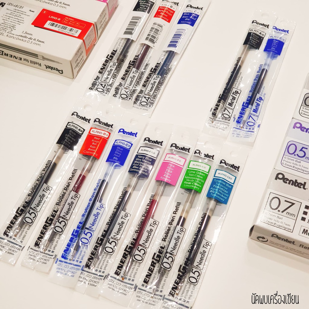 PENTEL ENERGEL ไส้ปากกา ขนาด 0.4 / 0.5 / 0.7 มม.