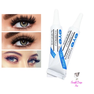 (พร้อมส่ง) eyelash กาวติดขนตาปลอม สีขาว กันน้ำ