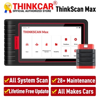 [จัดส่งวันเดียวกัน] Thinkcar Thinkscan Max OBD2 เครื่องมือวินิจฉัย Professional OBD2 เครื่องสแกนเนอร์ ECU Coding 28 รีเซ็ต pk CRP909 MK808 รถสแกนเนอร์