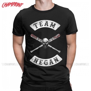 ใหม่ เสื้อยืดแขนสั้น ผ้าฝ้าย 100% พิมพ์ลาย Negan The Walking Dead สไตล์วินเทจ ของขวัญวันเกิด สําหรับผู้ชาย และผู้หญิง