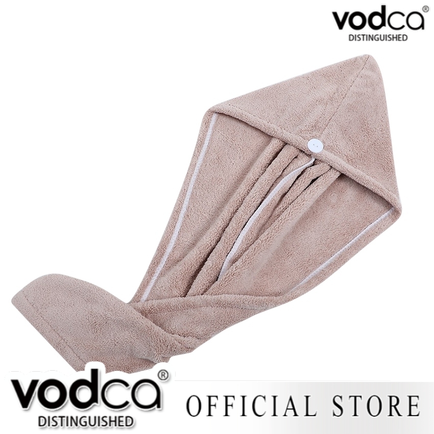 Vodca-พร้อมส่ง หมวกคลุมผมอาบน้ำไมโครไฟเบอร์ ดูดซับน้ำไว รหัส MS-0221 – โปรปัง