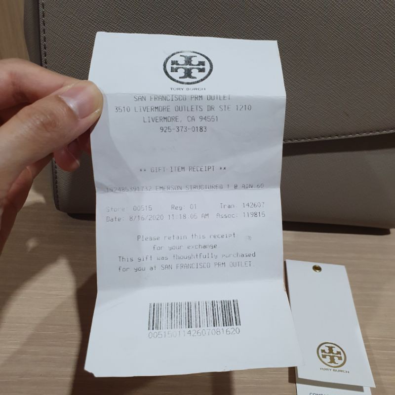 กระเป๋า TORY BURCH แท้ ส่งต่อ ใหม่กริบ พร้อมป้ายและใบเสร็จ | Shopee Thailand