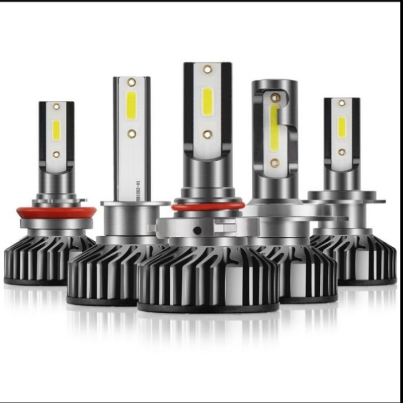 F2 ไฟหน้า LED DOB CHIPS H1/H3/H4/H7/H11/9005/9006 60W 9-32v 6000K สีขาว