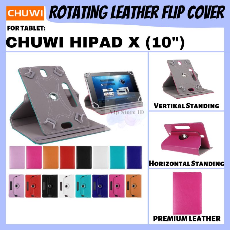 CHUWI HiPAD X ANDROID 10.1" แท็บเล็ต ROTATE FLIP BOOK COVER CASE CASING FLIPCASE CASE