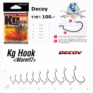 ตัวเบ็ด OFFSET HOOK Decoy KG Worm 17 ไทบ้านฟิชชิ่ง - ThiBaan Fishing