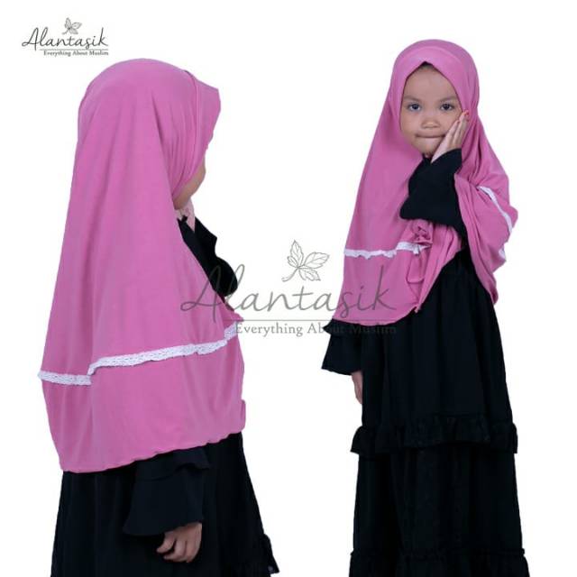 เสื้อยืดเด็ก Pashmina Lace Spandex/Hijab Amari Lace R.34