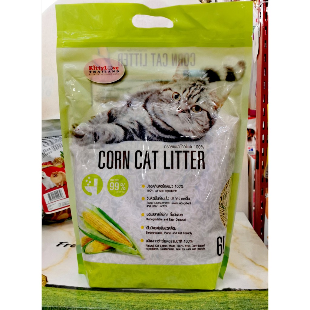 สุดยอด!! ทรายแมวข้าวโพด (Corn Cat Litter) ???? กลิ่นหอม จับก้อนเร็ว