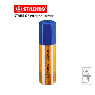 [Official Store] STABILO Point 88 Big Point Box (8820-1) ปากกา ปากกาหัวเข็ม ปากกาสี จำนวน 20 สี - ขวดน้ำเงิน