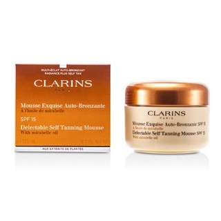 CLARINS  Delectable Self Tanning Mousse with Mirabelle Oil SPF 15 125ml/4.2oz