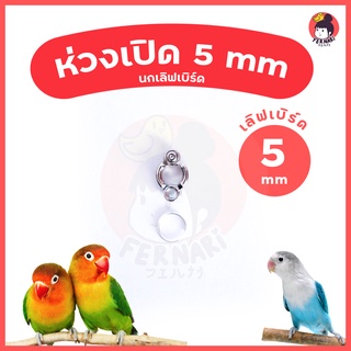 ห่วงขานก ห่วงเปิดคล้องขานก 5 mm🔥พร้อมส่ง!!!🦜ห่วงขานกแก้ว เลิฟเบิร์ด