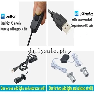 1wLed Spotlight หรี่แสงได้ทำด้วยมือ USB ชาร์จสำหรับเพดานตู้โชว์เครื่องประดับตู้ไวน์