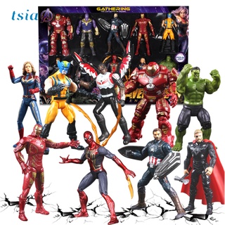 G7 Justice League Marvel Avengers Super Hero Characters Model Christmas Figure Doll Toys for Children