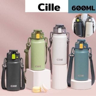 ขวดนำ้  cille/dodge แท้งค์เก็บอุณหภูมิ สแตนเลส316 กระติกน้ำเก็บความร้อน  650ml