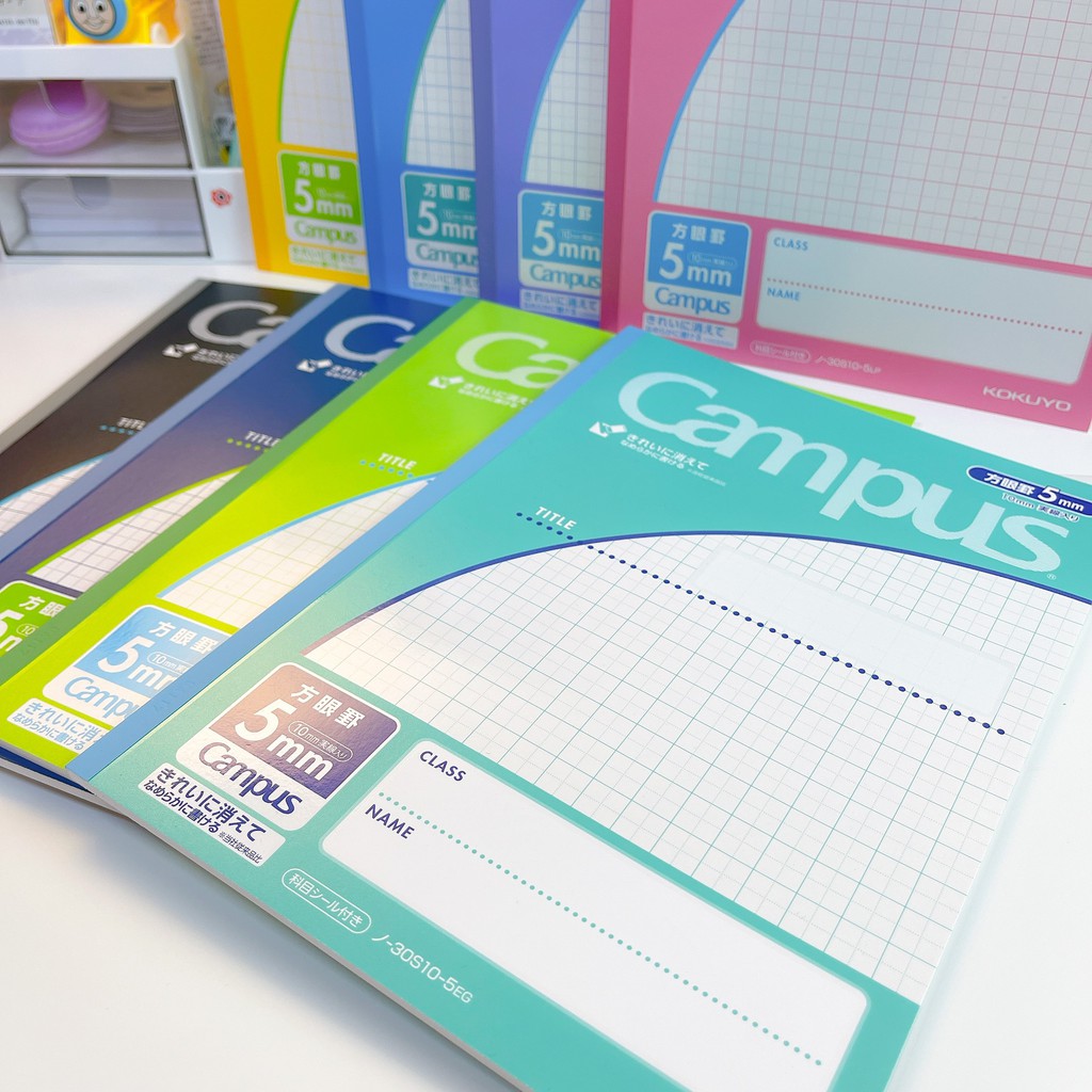 สมุดกราฟ สมุดคัดจีน CAMPUS 30S10-5 (ลิขสิทธิ์แท้) นำเข้าจากญี่ปุ่น ‼