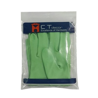 ถุงมือยาง BY TORA 12 นิ้ว ไซซ์ S สีเขียวRUBBER GLOVES BY TORA SMALL 12" GREEN