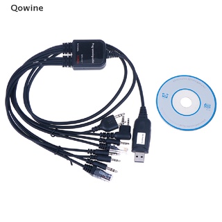 Qowine 8 In 1 สายเคเบิลโปรแกรม Usb สําหรับวิทยุสื่อสาร ในรถยนต์