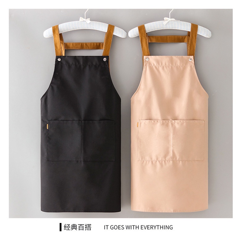 ThaiTop ผ้ากันเปื้อนร้านกาแฟ PVC กันน้ํามัน กันน้ํา มีให้เลือก 3สี JKJL - รูปที่ 6