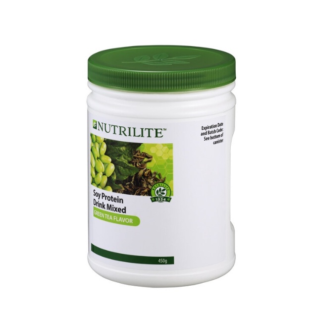 Amway Nutrilite Soy Protein Powder Mixed Green Tea 450G (แท้ช็อป