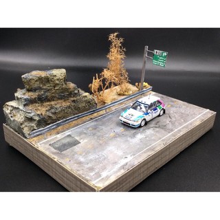 ฉากจำลอง Road trip diorama model