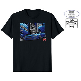 เสื้อยืดทุกวันdailyเสื้อยืด RACING เสื้อซิ่ง CAR [COTTON 100%] [NISSAN [2]]Sto5XL