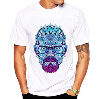 เสื้อยืดแขนสั้นลําลอง ผ้าฝ้าย ลาย UY2R23T s Breaking Bad Heisenberg สีขาว สําหรับผู้ชาย WER564F1EW21223S-5XL