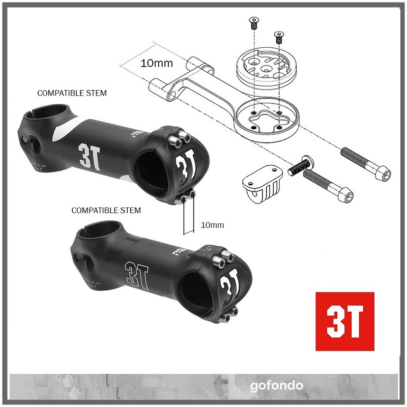 คอมพิวเตอร์ MOUNT GARMIN BRYTON WAHOO สําหรับ 3T ARX II PRO STEM