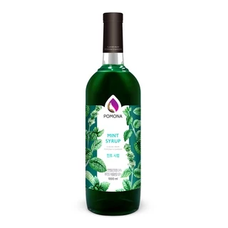 Pomona – Mint Syrup โพโมนา ไซรัปมินต์ 1000 ml [ไซรัปพรีเมียม ผลิตจากประเทศเกาหลี]