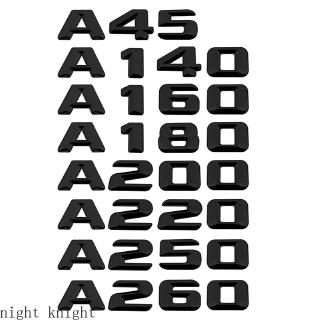สติกเกอร์ ลายตัวอักษร a 45 a 140 a 160 a 180 a 200 a 220 a 250 a 260 สําหรับตกแต่งรถยนต์