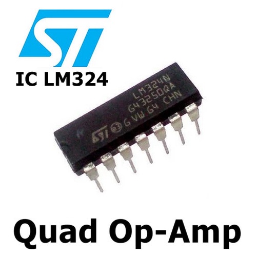 IC Op-Amp LM324 / IC LM324 / LM324 / LM 324 LM324N IC Quad Op-Amp (4 บูสเตอร์ Op Amp)